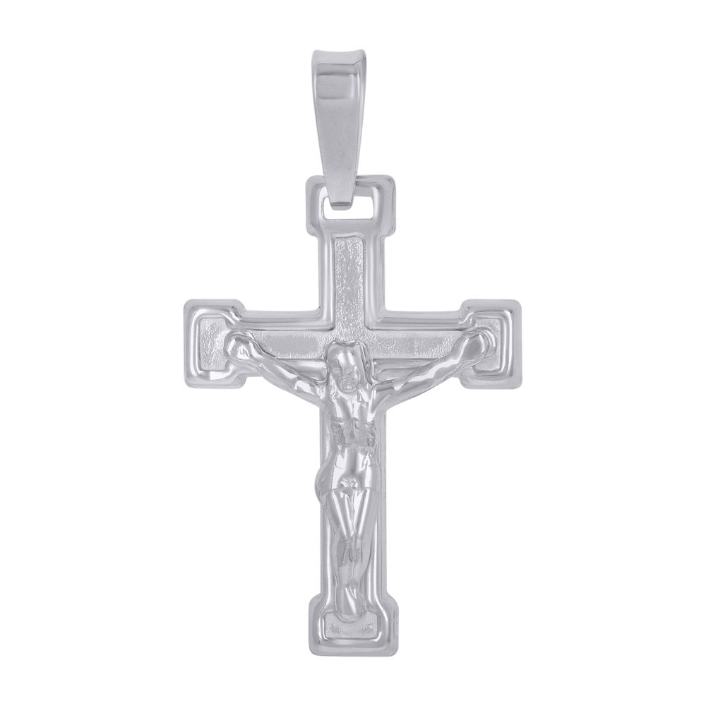 925 Sterling Silver Unisex Crucifix Cross Religious Charm Pendant
